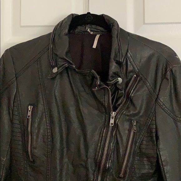 Free People Leather Jacket - Picture 2 of 5